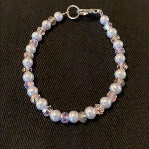 Small size glass bead bracelet multicolor